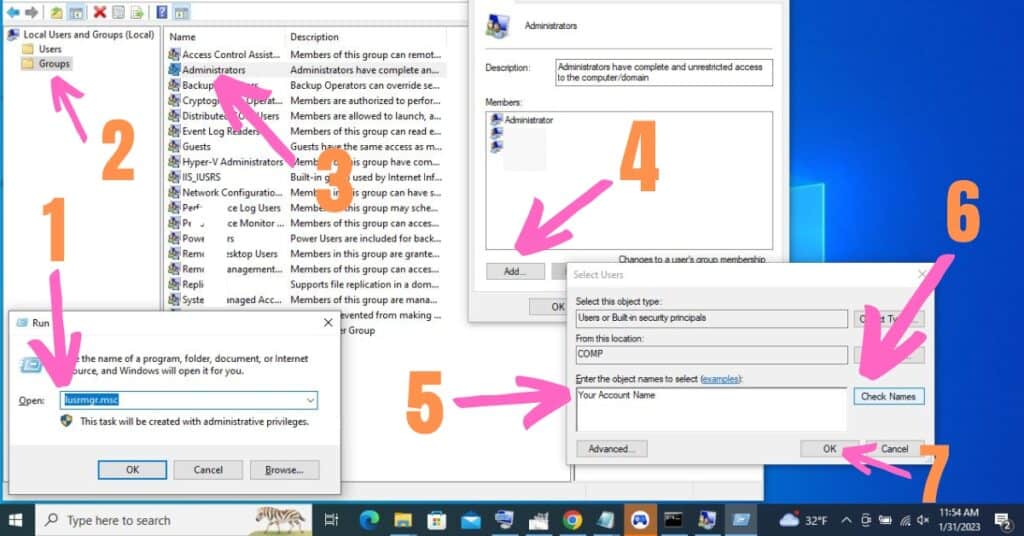 Guide how to Unlock full permissions to Windows user account