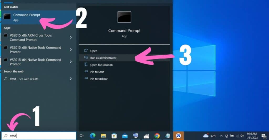 How to run Command Prompt as administrator