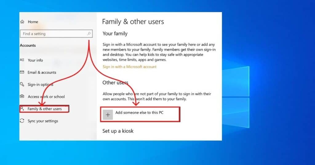 Family and other People Permissions On Windows