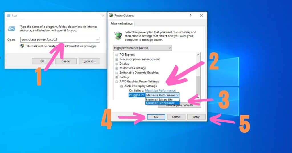 How to maximize Powerplay settings on Windows