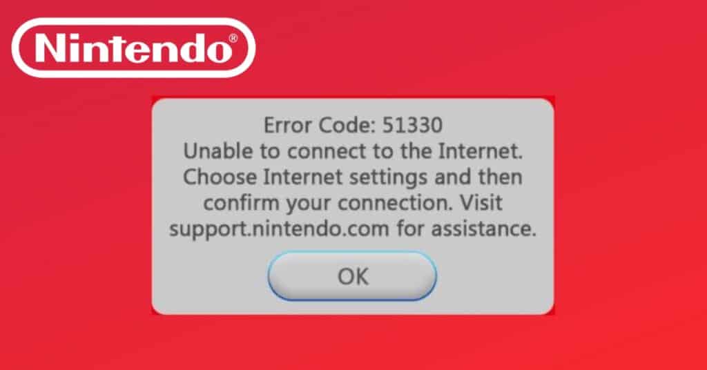 Error code 51330 On Wii warning note