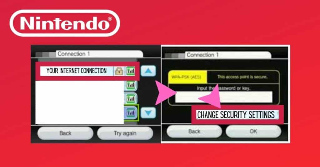 Wii internet security settings menu