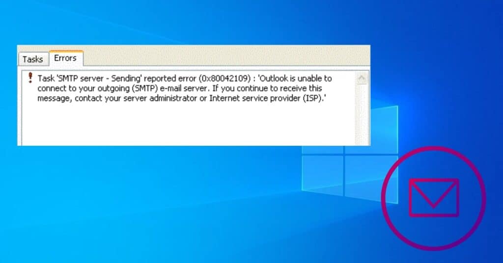 Windows Outlook Error Code 0x80042109