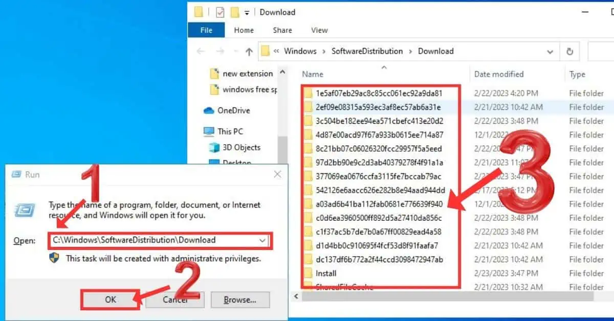 How to open Windows System download folder