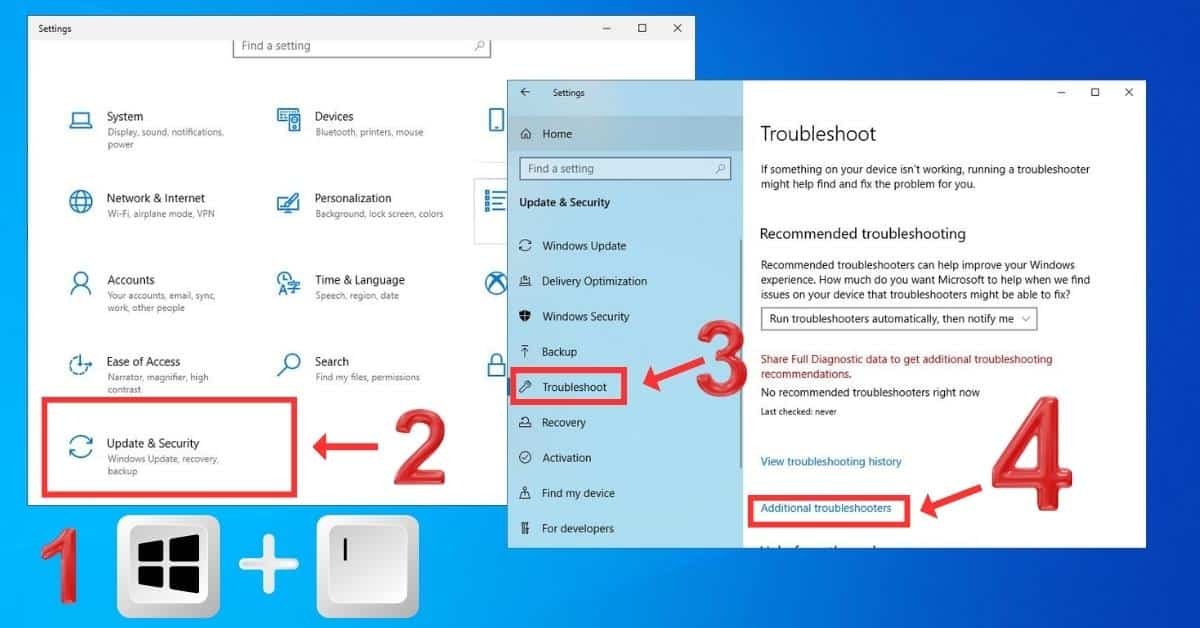How to open Windows update troubleshoot