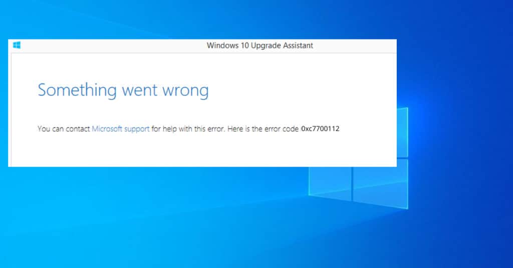 Windows upgrade error code 0xa0000400
